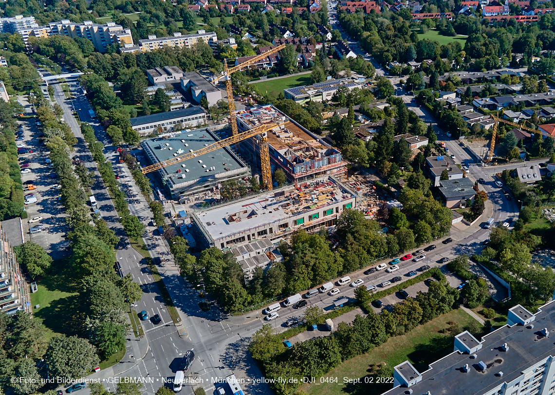 02.09.2022 - Baustelle zur Grundschule am KMR in Neuperlach
